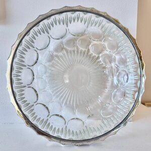 Mid Century Queen Anne Cut Glass Bowl